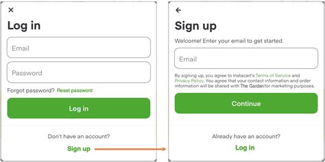 sign into instart